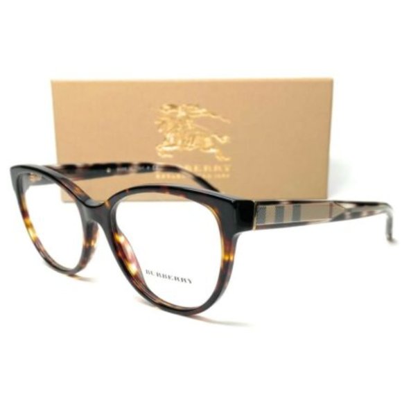 Burberry Women\'s Dark Havana Square Eyeglasses!